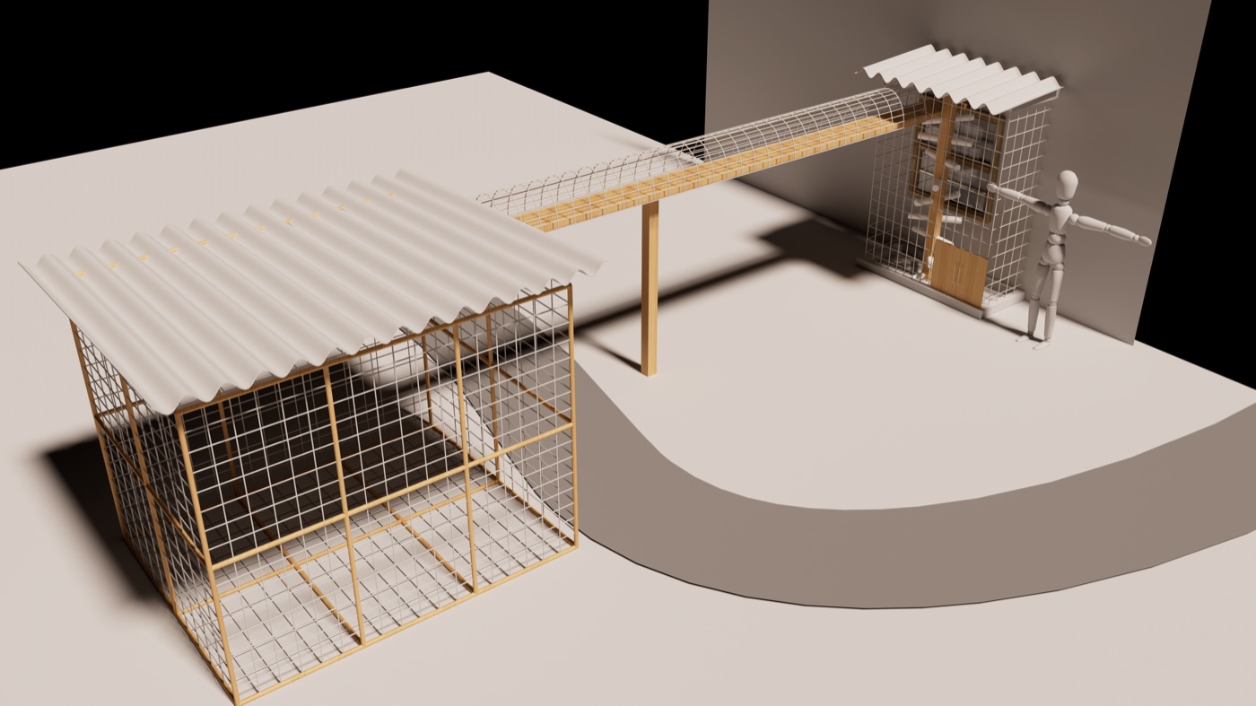 Sample 3D catio render